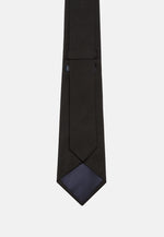 Black Cotton Blend Tie