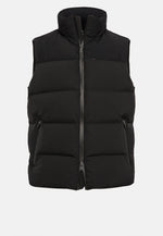 Black B Tech Gilet in Stretch Nylon With Goose Down