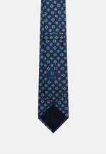 Blue Floral Silk Tie