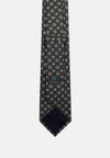 Brown Floral Silk Tie