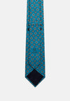 Blue Floral Silk Tie