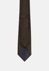 Brown Silk Jacquard Tie