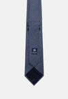 Blue Micro Patterned Formal Silk Tie