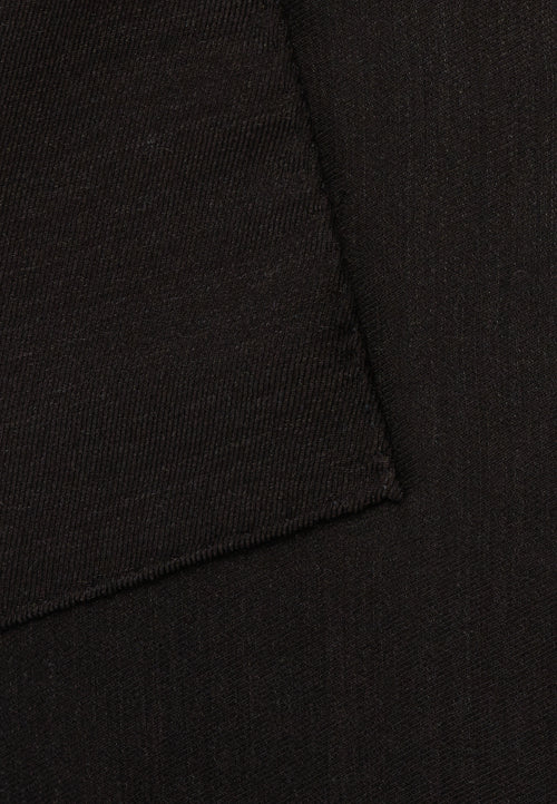 Black Wool Pocket Square