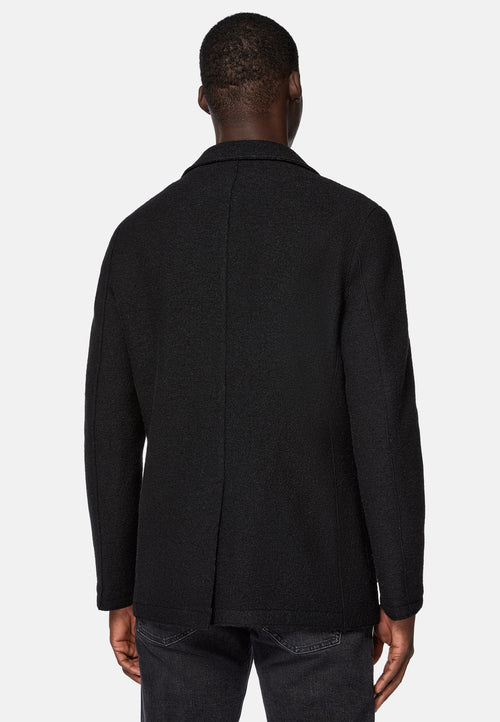 Black Black B Jersey Pure Wool Jacket