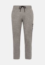 Grey Lightweight Wool Blend Scuba Trousers