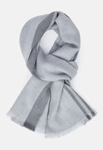 Grey Drill Wool Scarf