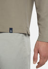 Taupe Polo In Sustainable Performance Pique
