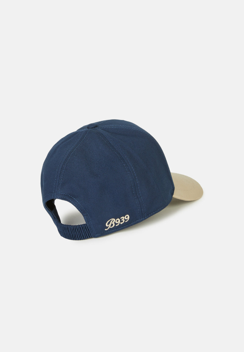 Blue Embroidered Baseball Cap