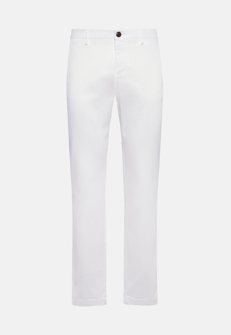 White Stretch Trousers
