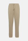 Beige Trousers In Organic Cotton Blend