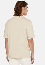 Beige Organic Cotton Blend T-Shirt