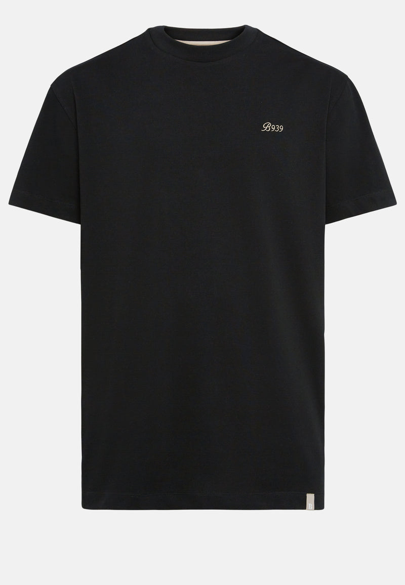 Black Organic Cotton Blend T-Shirt