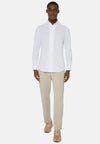 White Regular Fit Japanese Jersey Polo Shirt