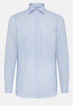Blue Dobby Cotton Shirt