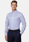 Blue Regular Fit Royal Striped Shirt