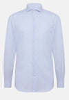 Blue Regular Fit Checked Cotton Shirt