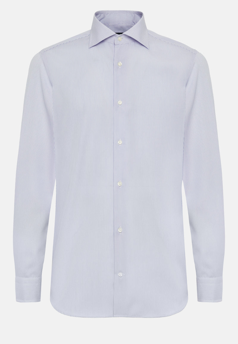 Blue Slim Fit Cotton Shirt
