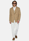 Beige Double-Breasted Jacket
