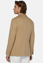 Beige Double-Breasted Jacket