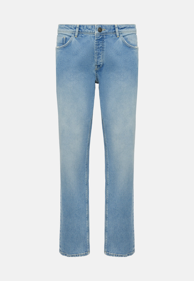 Light Blue Stretch Denim Jeans