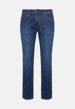 Medium Blue Stretch Denim Jeans