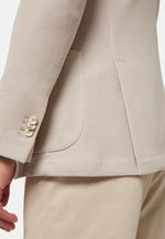 Cream B-Jersey Cotton Jacket