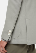Green Cotton B Jersey Jacket