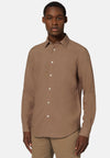 Brown Tencel Linen Shirt