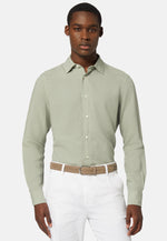 Green Tencel Linen Shirt