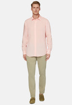 Pink Regular Fit Tencel Linen Shirt