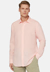 Pink Regular Fit Tencel Linen Shirt