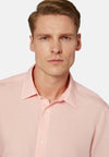 Pink Regular Fit Tencel Linen Shirt