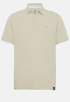 Beige Cotton Pique Polo Shirt