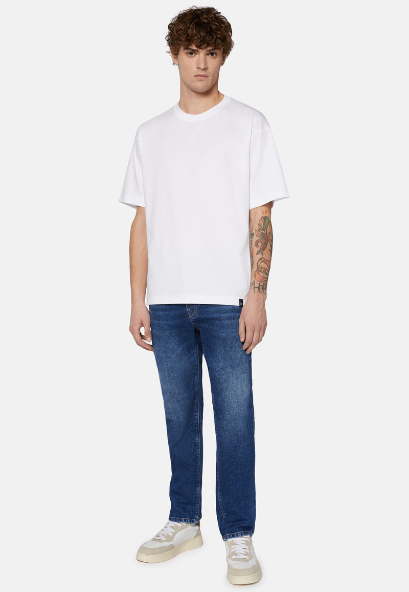 White High-Performance Jersey T-Shirt