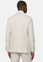 Beige Pure Linen Suit
