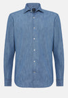 Blue Cotton Denim Shirt