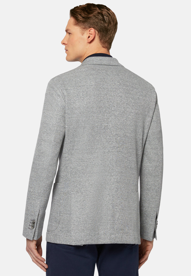 Grey Melange L Jersey Jacket