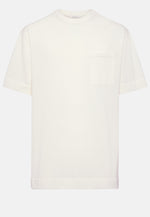 White Pima Cotton Knitted T-Shirt