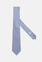 Blue Printed Silk Ceremony Tie