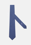 Blue Stirrup Pattern Silk Tie
