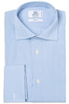 DOUBLE CUFF TWO PLY POPELINE COTTON SHIRT