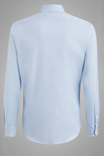 Slim Fit Light Blue Shirt With Windsor Collar