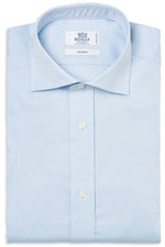 DOUBLE CUFF TWO PLY PIN POINT COTTON SHIRT