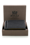 Black Leather Clips Wallet