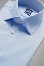 Slim Fit Sky Blue Shirt With New York Collar