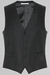 Regular Fit Charcoal Grey Wool Suit Waistcoat