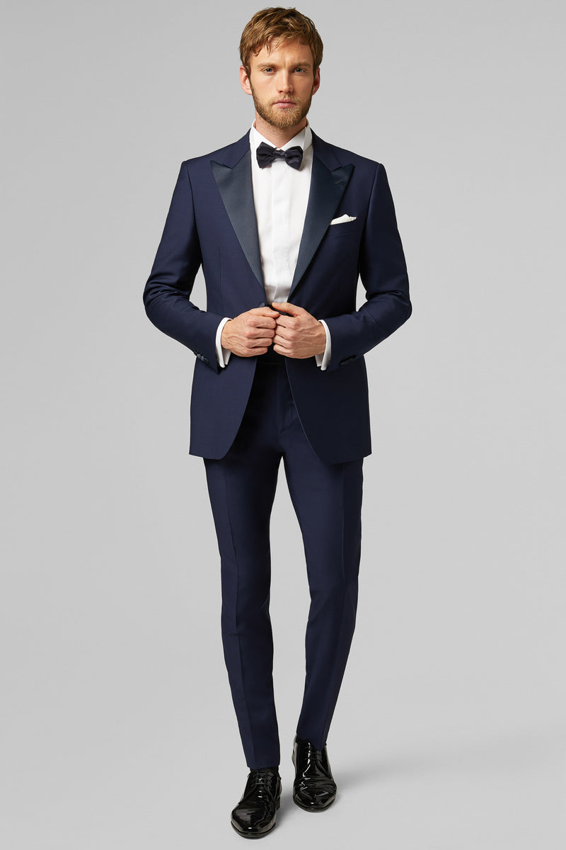 Navy Cannes Dinner Suit With Peak Lapels