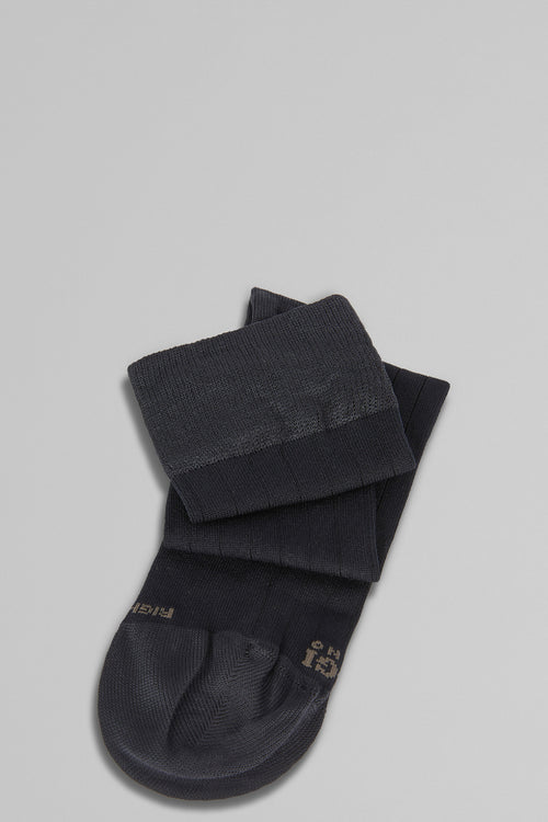 Navy Performance Yarn Ribbed Socks