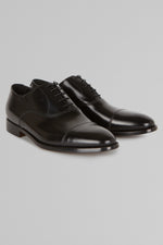 Black Leather Oxford Shoes